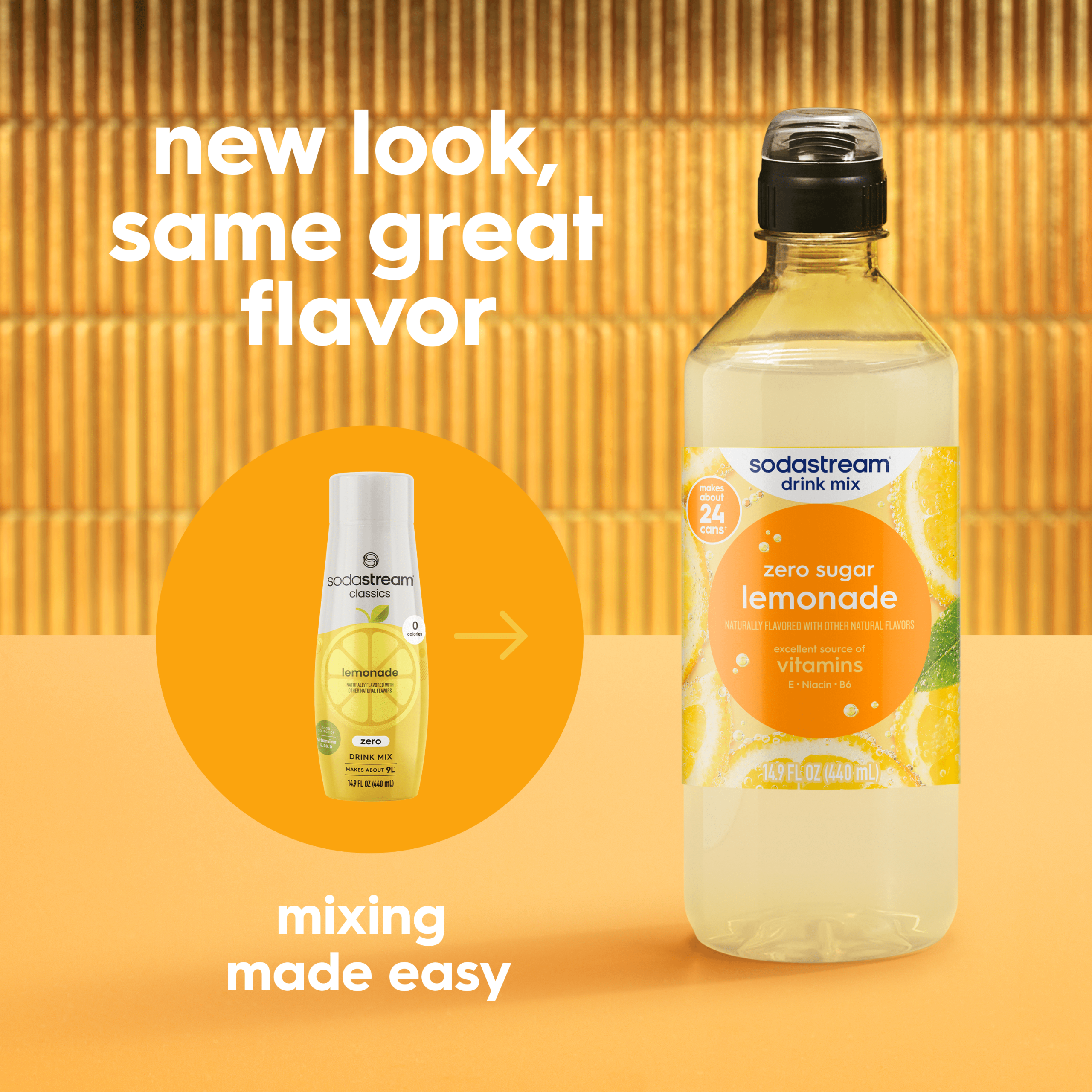 Sodastream Classics? Lemonade Zero Sugar Drink Mix 4 Pack 440ml - Image 5