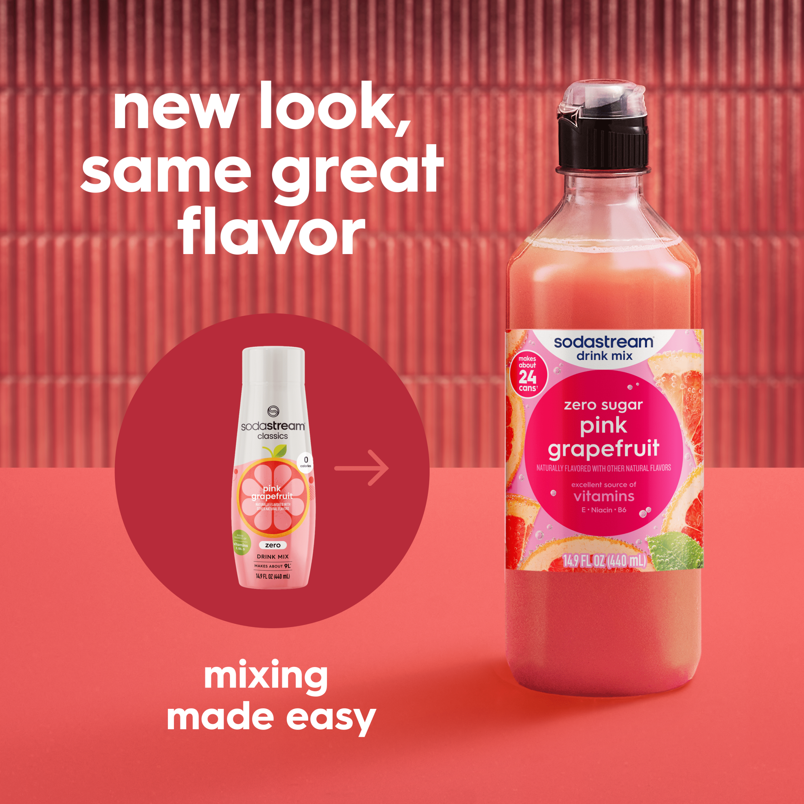 Sodastream Classics? Pink Grapefruit Zero Sugar Drink Mix 440ml - Image 5